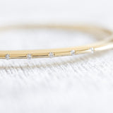 The Knife Edge Diamond Bangle