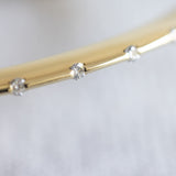 The Knife Edge Diamond Bangle